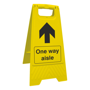 Social Distancing - One Way Aisle Floor Stand