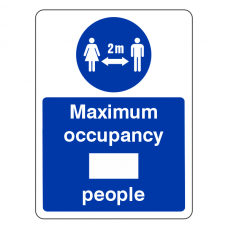 Social Distancing - Maximum Occupancy Sign
