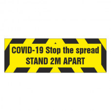 COVID-19 Stop The Spread - Stand 2m Apart Sign