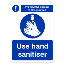 Prevent Coronavairus - Use Hand Sanitiser Sign