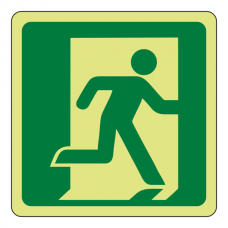 Photoluminescent Running Man Right Sign (logo)