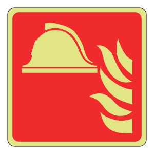 Photoluminescent Fire Point Sign (Logo)