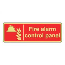 Photoluminescent Fire Alarm Control Panel Sign (Landscape)