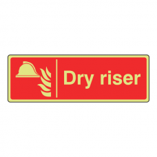 Photoluminescent Dry Riser Sign (Landscape)