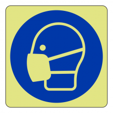 Photoluminescent Mask Sign (logo)