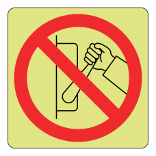 Photoluminescent Do Not Switch Off Sign (logo)