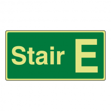 Photoluminescent Stair E Sign