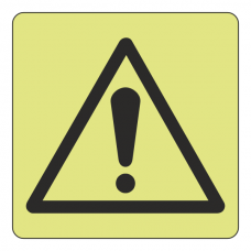 Photoluminescent Warning Sign (logo)