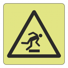 Photoluminescent Trip Hazard Sign (logo)