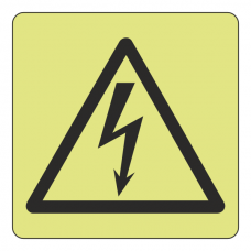 Photoluminescent Electricity Sign (logo)