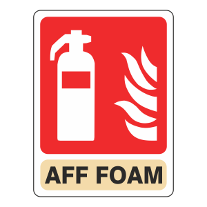 General AFF Foam Extinguisher Sign