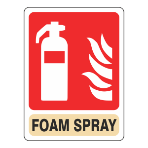 General Foam Spray Extinguisher Sign