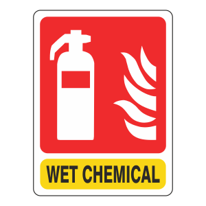 General Wet Chemical Extinguisher Sign