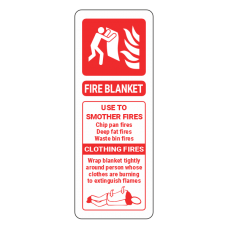 Fire Blanket ID Sign (Portrait)