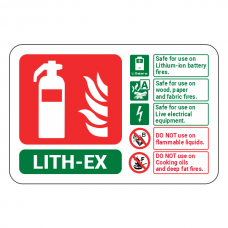 Lithex Extinguisher ID Sign (Landscape)