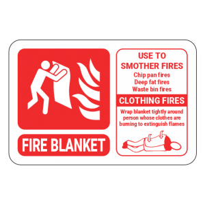 Fire Blanket ID Sign (Landscape)