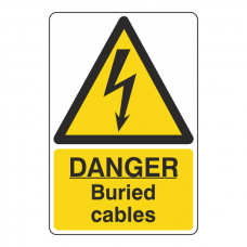 Danger Buried Cables Sign