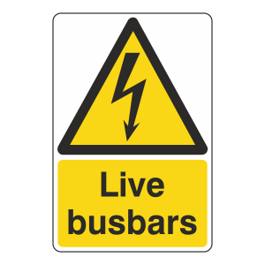 Live Busbars Sign