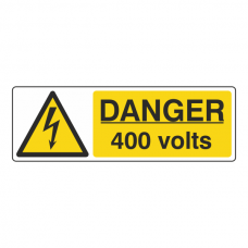 Danger 400 Volts Sign (Landscape)