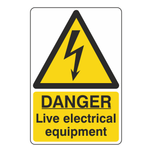 Danger Live Electrical Equipment Sign