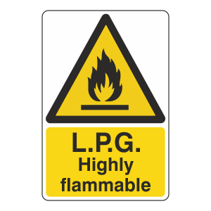 LPG Highly Flammable Sign