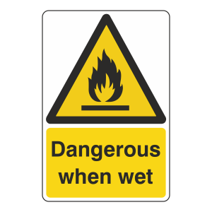 Dangerous When Wet Sign