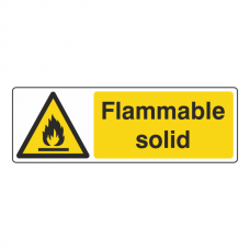 Flammable Solid Sign (Landscape)