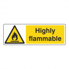 Highly Flammable Sign (Landscape)
