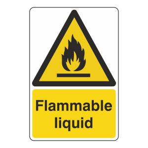 Flammable Liquid Sign