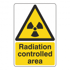 Radiation Controlled Area Sign