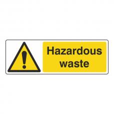 Hazardous Waste Sign (Landscape)