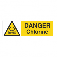 Danger Chlorine Sign (Landscape)