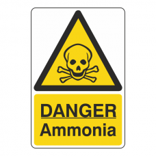 Danger Ammonia Sign