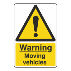 Warning Moving Vehicles Sign