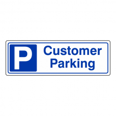 Customer Parking Sign (Landscape)