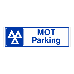 MOT Parking Sign (Landscape)