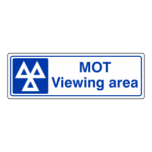 MOT Viewing Area Sign (Landscape)