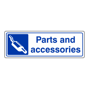 Parts & Accessories Sign (Landscape)