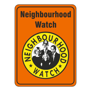 Neighbourhood Watch Sign (Orange)