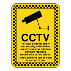 CCTV For Your Personal Safety & Security Sign