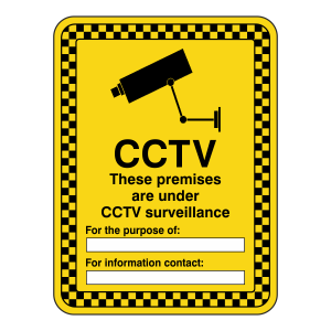 CCTV - Premises Under CCTV Surveillance Security Sign