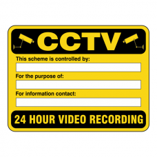 CCTV -This Scheme Is Controlled By Security Sign