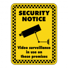 Video Surveillance In Use Security Sign