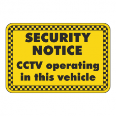 CCTV Operating In This Vehicle Sign