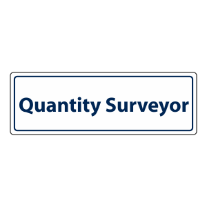 Quantity Surveyor Sign (Landscape)