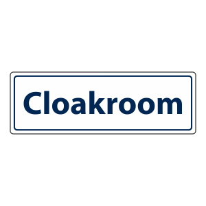 Cloakroom Sign (Landscape)