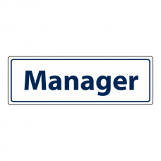 Manager Sign (Landscape)
