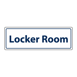 Locker Room Sign (Landscape)