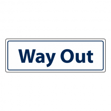Way Out Door Sign (Landscape)