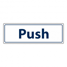 Push Sign (Landscape)